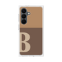 プレミアムスクエアケース［ オリジナル - initial two tone - B brown ］
