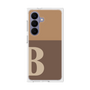 プレミアムスクエアケース［ オリジナル - initial two tone - B brown ］