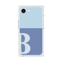 プレミアムスクエアケース［ オリジナル - initial two tone - B blue ］