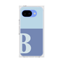 プレミアムスクエアケース［ オリジナル - initial two tone - B blue ］