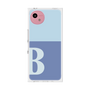 プレミアムスクエアケース［ オリジナル - initial two tone - B blue ］