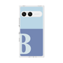 プレミアムスクエアケース［ オリジナル - initial two tone - B blue ］