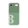 プレミアムスクエアケース［ オリジナル - initial two tone - B green ］