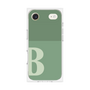 プレミアムスクエアケース［ オリジナル - initial two tone - B green ］