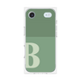 プレミアムスクエアケース［ オリジナル - initial two tone - B green ］