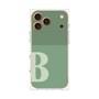 プレミアムスクエアケース［ オリジナル - initial two tone - B green ］