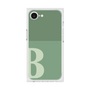 プレミアムスクエアケース［ オリジナル - initial two tone - B green ］