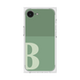 プレミアムスクエアケース［ オリジナル - initial two tone - B green ］