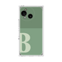 プレミアムスクエアケース［ オリジナル - initial two tone - B green ］