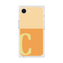 プレミアムスクエアケース［ オリジナル - initial two tone - C orange ］