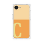 プレミアムスクエアケース［ オリジナル - initial two tone - C orange ］