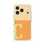 プレミアムスクエアケース［ オリジナル - initial two tone - C orange ］