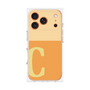 プレミアムスクエアケース［ オリジナル - initial two tone - C orange ］