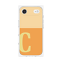 プレミアムスクエアケース［ オリジナル - initial two tone - C orange ］