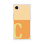 プレミアムスクエアケース［ オリジナル - initial two tone - C orange ］