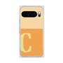 プレミアムスクエアケース［ オリジナル - initial two tone - C orange ］