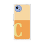 プレミアムスクエアケース［ オリジナル - initial two tone - C orange ］