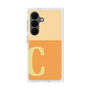 プレミアムスクエアケース［ オリジナル - initial two tone - C orange ］