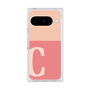 プレミアムスクエアケース［ オリジナル - initial two tone - C pink ］