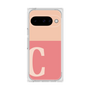 プレミアムスクエアケース［ オリジナル - initial two tone - C pink ］