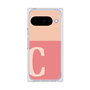 プレミアムスクエアケース［ オリジナル - initial two tone - C pink ］