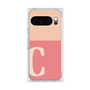 プレミアムスクエアケース［ オリジナル - initial two tone - C pink ］