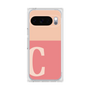プレミアムスクエアケース［ オリジナル - initial two tone - C pink ］