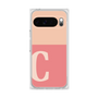 プレミアムスクエアケース［ オリジナル - initial two tone - C pink ］