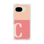 プレミアムスクエアケース［ オリジナル - initial two tone - C pink ］