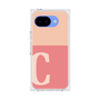 プレミアムスクエアケース［ オリジナル - initial two tone - C pink ］