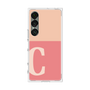 プレミアムスクエアケース［ オリジナル - initial two tone - C pink ］