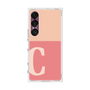 プレミアムスクエアケース［ オリジナル - initial two tone - C pink ］