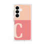 プレミアムスクエアケース［ オリジナル - initial two tone - C pink ］