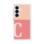 プレミアムスクエアケース［ オリジナル - initial two tone - C pink ］