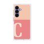 プレミアムスクエアケース［ オリジナル - initial two tone - C pink ］