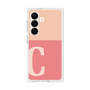 プレミアムスクエアケース［ オリジナル - initial two tone - C pink ］
