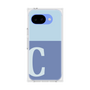 プレミアムスクエアケース［ オリジナル - initial two tone - C blue ］