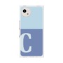 プレミアムスクエアケース［ オリジナル - initial two tone - C blue ］