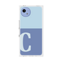 プレミアムスクエアケース［ オリジナル - initial two tone - C blue ］