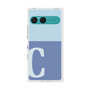 プレミアムスクエアケース［ オリジナル - initial two tone - C blue ］