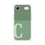 プレミアムスクエアケース［ オリジナル - initial two tone - C green ］
