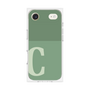 プレミアムスクエアケース［ オリジナル - initial two tone - C green ］
