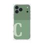 プレミアムスクエアケース［ オリジナル - initial two tone - C green ］