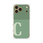 プレミアムスクエアケース［ オリジナル - initial two tone - C green ］
