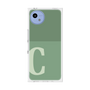 プレミアムスクエアケース［ オリジナル - initial two tone - C green ］