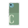 プレミアムスクエアケース［ オリジナル - initial two tone - C green ］