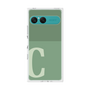 プレミアムスクエアケース［ オリジナル - initial two tone - C green ］