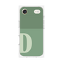 プレミアムスクエアケース［ オリジナル - initial two tone - D green ］