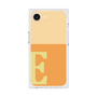 プレミアムスクエアケース［ オリジナル - initial two tone - E orange ］