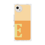 プレミアムスクエアケース［ オリジナル - initial two tone - E orange ］